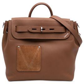 Louis Vuitton Steamer 30 in pelle di vitello LV Touch marrone