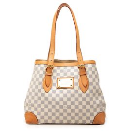 Louis Vuitton White Damier Azur Hampstead MM