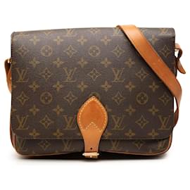 Louis Vuitton Marrone Monogram Cartouchiere GM