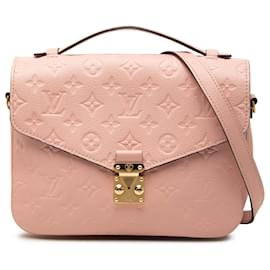 Louis Vuitton Pochette Metis in pelle Monogram Empreinte rosa