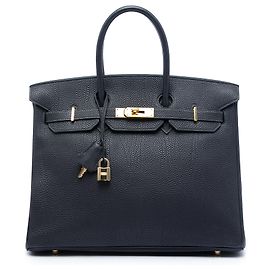 Hermès Blue Togo Birkin Retourne 35