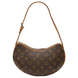 Louis Vuitton Marrone Monogram Croissant PM
