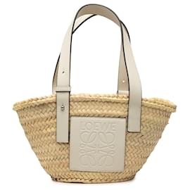 LOEWE Beige Small Raffia Anagram Basket Tote - Loewe