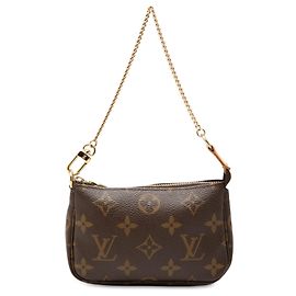 Louis Vuitton Marrone Monogram Mini Pochette Accessoires