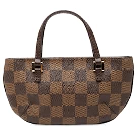 Louis Vuitton Pochette Manosque in Damier Ebene marrone
