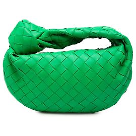 Bottega Veneta Mini Jodie in nappa Intrecciato verde