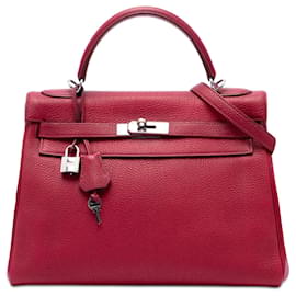 Hermès Kelly II Retourne in Togo Rosso 32