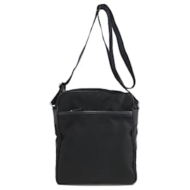 Borsa a tracolla in nylon nero Prada