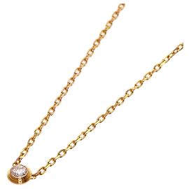 Cartier Collana Damour modello piccolo in oro rosa 18K con diamante