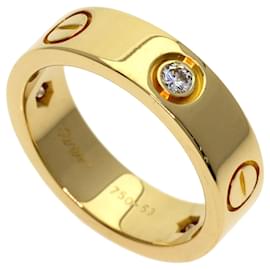 Cartier Love Ring halber Diamant in 18K Gelbgold