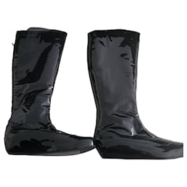 Lanvin Botas altas vernizes pretas