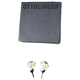 Ottolinger Ohrringe mit rosa Schleife und schwarzer Perle - Autre Marque