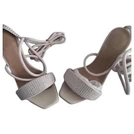 Sandalias de cordones IRO en piel blanca - Iro