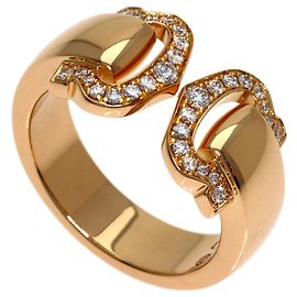 Cartier 2C Boucleuse Ring aus 18K Roségold und Diamant