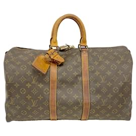 Louis Vuitton Marrone Boston Monogram Keepall 45