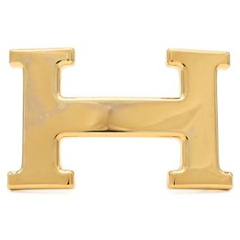 Hermès Hermes Gold Plated H-Belt Buckle