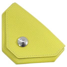 Hermès Monedero HERMES en piel Epsom Lime