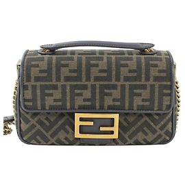 Borsa a tracolla Fendi Zucca Baguette Chain Medium