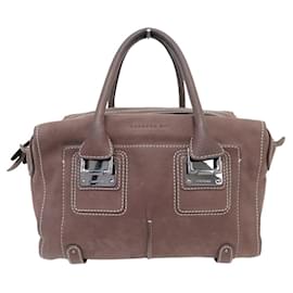 NEUE BARBARA BUI WEEKEND BRAUNES WILDLEDER-LEDERHANDTASCHE