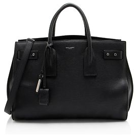 Saint Laurent Grained Calfskin Sac De Jour Supple Medium Tote