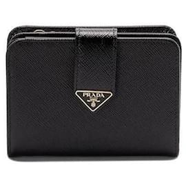 Portafoglio Prada in pelle nero