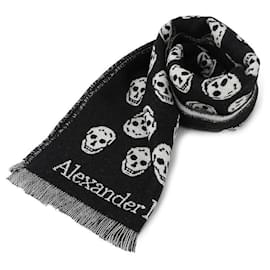 Sciarpa reversibile con motivo teschio - Alexander Mcqueen