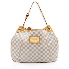 Borsa a tracolla Louis Vuitton Damier Azur Galliera PM