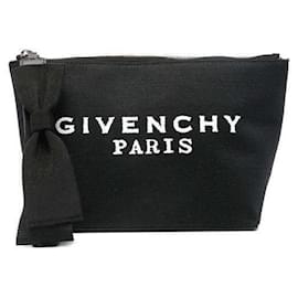 Pochette in tela con piccolo logo e fiocco - Givenchy