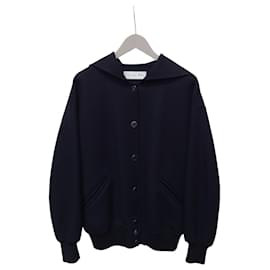 Capa de lã e angora com cinto azul-marinho - Dior