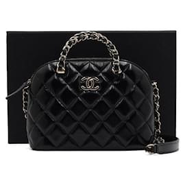 Chanel Piccola borsa tote con manico superiore e catena