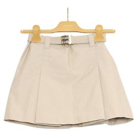 Miu Miu Mini saia de algodão com logo