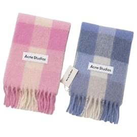 Sciarpa in mohair a quadri - Acne