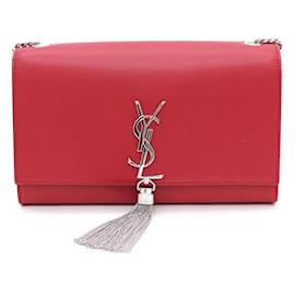 Borsa Kate Classic Medium con catena argentata, a tracolla o a spalla - Saint Laurent