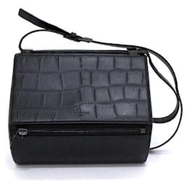 Bolso de hombro Pandora Box Medium con estampado de cocodrilo - Givenchy