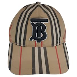 TB Baseball Cap mit Monogramm-Motiv und ikonischem Streifenmuster - Burberry