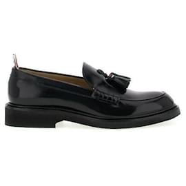 Thom Browne Polierte Kalbsleder Microsol Tassel Loafer