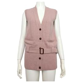 Strickweste für Damen mit V-Ausschnitt und Gürtel - Gucci