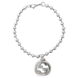 Bracciale in argento con maglie intrecciate audaci - Gucci