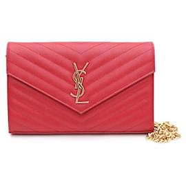 Saint Laurent Borsa a tracolla e crossbody Monogram Envelope Gold Chain