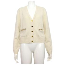 Gucci Cárdigan de cachemira con cadena GG