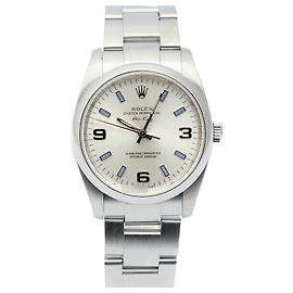 Rolex Orologio Oyster Perpetual Air-King Blue Marker da uomo in acciaio con garanzia