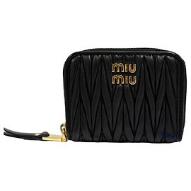 Miu Miu Cartera con cremallera Negro