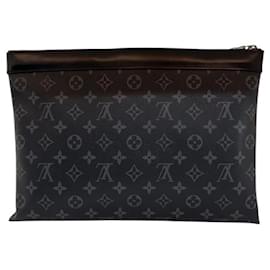 Louis Vuitton Clutch Apollo da uomo in Monogram Eclipse nero