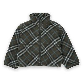 Burberry Giacca in pile con motivo a quadri per bambini (Khaki)
