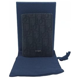 Dior Oblique Jacquard Bifold Cardholder Wallet
