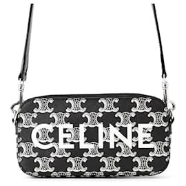 Borsa a tracolla orizzontale in pelle Celine Triomphe - Céline