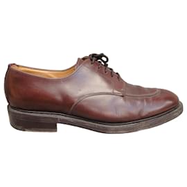 Chaussures Richelieu Charles Horrell en cuir marron Semi-Brogue - Autre Marque