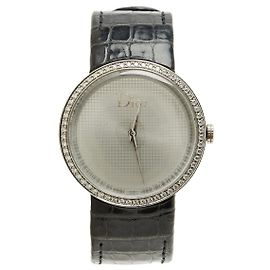 Relógio Christian Dior Maxi D Diamantes 34 mm Quartz Aço Diamante XL Dior D Watch