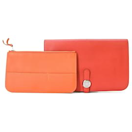 Dogon Duo GM langer Geldbeutel aus Bi-fold Swift Leder - Hermès