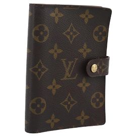 LOUIS VUITTON Monogram Agenda PM Day Planner Cover R20005 LV Auth 193794